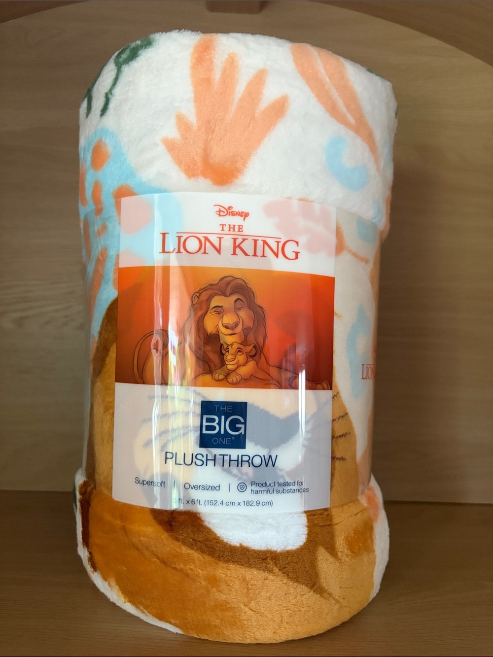 ✨$15✨NWT•The Lion King Supersoft Oversized Plush Throw Blanket | 5’x6’ (60”x72”)